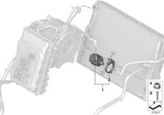 Система охлаждения-насос ОЖ для BMW I12 i8 B38 (схема запасных частей)