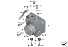 Модулятор давления ABS для BMW K47 S 1000 R (0D02, 0D12) 0 (схема запасных частей)