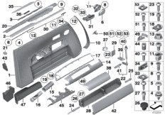 Обшивка двери Пд для ROLLS-ROYCE RR2N Drophead N73 (схема запасных частей)