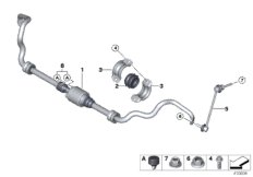 Стабилизатор Пд/Dynamic Drive для BMW F86 X6 M S63R (схема запасных частей)