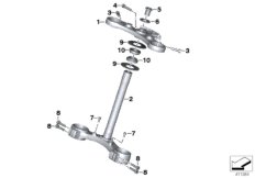Перемычка вилки для BMW K17 C evolution (0C03) 0 (схема запасных частей)