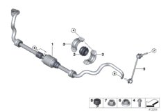 Стабилизатор Пд/Dynamic Drive для BMW E71 X6 30dX M57N2 (схема запасных частей)