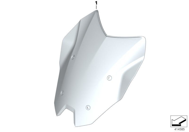 Ветрозащитный щиток, тонированный для MOTO K54 R 1200 RS (0A05, 0A15) 0 (схема запчастей)