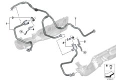 Клапан вентиляции топливного бака для BMW F85 X5 M S63R (схема запасных частей)