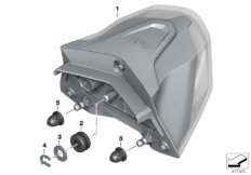 Светодиодный блок задних фонарей для BMW K54 R 1200 RS (0A05, 0A15) 0 (схема запасных частей)