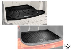 Фасонный коврик багажного отделения для BMW F15 X5 35iX N55 (схема запасных частей)