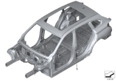 Каркас кузова для BMW F48N X1 20iX B46D (схема запасных частей)