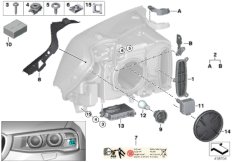 Детали ксеноновой фары / AHL для BMW F25 X3 28iX N52N (схема запасных частей)