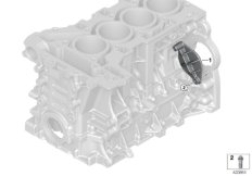 Блок цилиндров двигателя/зап.крышка для BMW F15 X5 40eX N20 (схема запасных частей)