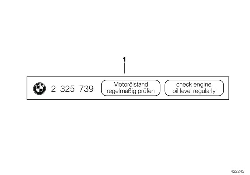 Шильдик "Цlstand" для BMW R28 R 1150 R 01 (0429,0439) 0 (схема запчастей)