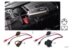 Зарядное у-во для акк.батареи для BMW E92N 325xi N52N (схема запасных частей)