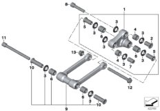 Направляющие элементы для BMW K46 S 1000 RR 10 (0507,0517) 0 (схема запасных частей)
