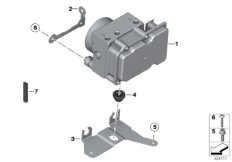 Модулятор давления ABS для MOTO K29 HP2 Sport (0458, 0468) 0 (схема запасных частей)