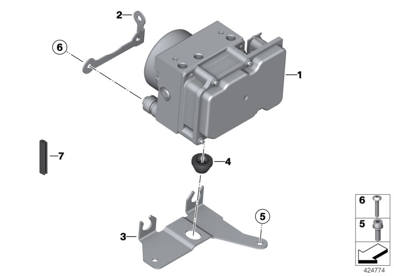 Модулятор давления ABS для MOTO K29 HP2 Sport (0458, 0468) 0 (схема запчастей)