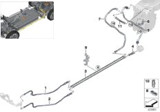 Шланги системы охлаждения для BMW I01N i3 94Ah IB1 (схема запасных частей)