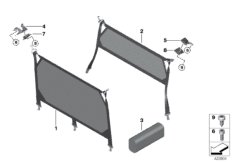 Разделительная сетка для BMW F45 225i B48 (схема запасных частей)