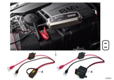Зарядное у-во для акк.батареи для BMW R55N Cooper SD N47N (схема запасных частей)