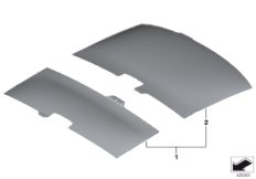 К-т дооснащ, потолок starlight для ROLLS-ROYCE RR1N Phantom EWB N73 (схема запасных частей)