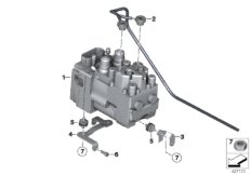 Модулятор давления Integral ABS для MOTO K255 R 1200 GS Adve. 06 (0382,0397) 0 (схема запасных частей)