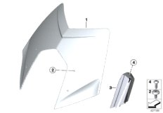 Ветрозащитный щиток для MOTO K28 R 1200 ST (0328,0338) 0 (схема запасных частей)