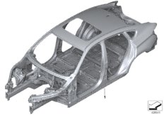 Каркас кузова для BMW F16 X6 50iX 4.0 N63N (схема запасных частей)