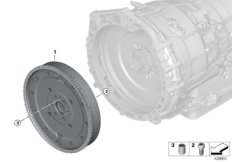 Гаситель крутильных колебаний для BMW G12 740Le B48X (схема запасных частей)