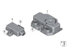 Блоки управления DWA и RDC для BMW K50 R 1250 GS 19 (0J91, 0J93) 0 (схема запасных частей)