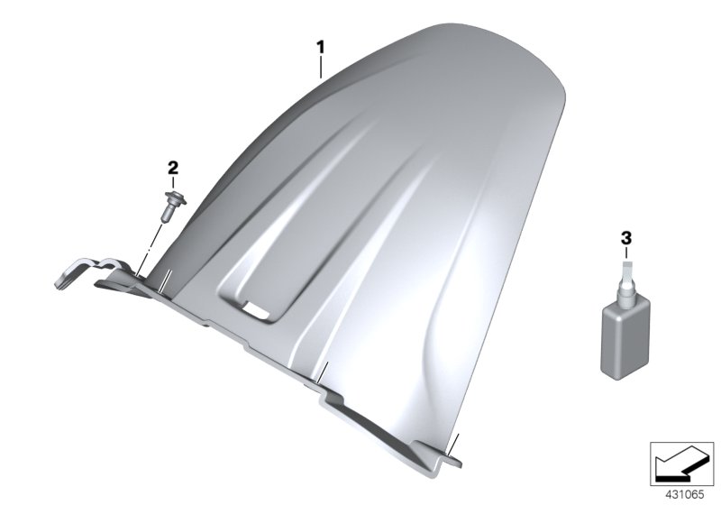 Кожух заднего колеса для BMW K49 S 1000 XR (0D03, 0D13) 0 (схема запчастей)