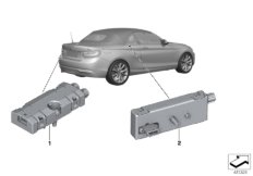 Детали антенного усилителя для BMW F23N 230i B48 (схема запасных частей)