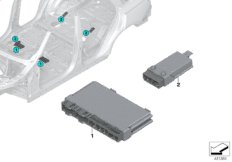 Блок управления модуля сиденья для BMW F15 X5 25d N47S1 (схема запасных частей)