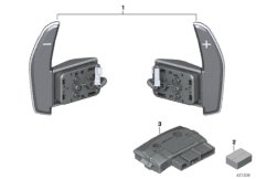 Переключатели рулевого колеса M для BMW F86 X6 M S63R (схема запасных частей)
