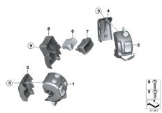 Комбинированный выключатель на руле для BMW K255 R 1200 GS Adve. 10 (0470,0480) 0 (схема запасных частей)