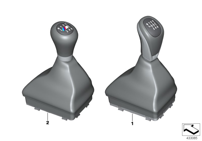 Головки рычага/чехлы/эмблемы для BMW F46N 216d B37 (схема запчастей)
