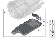GA8P75HZ масляный электронасос для BMW F15 X5 40eX N20 (схема запасных частей)