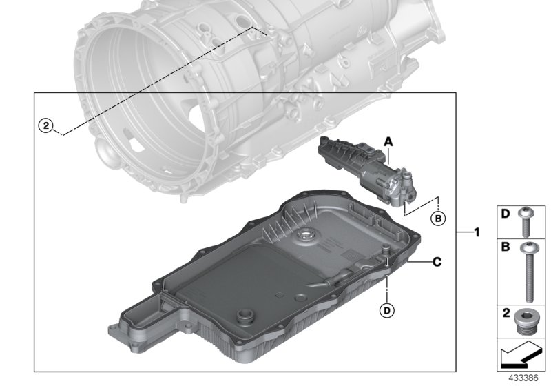 GA8P75HZ масляный электронасос для BMW F15 X5 40eX N20 (схема запчастей)
