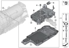 GA8P75HZ мехатроник для BMW F30N 330e B48X (схема запасных частей)