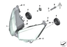Фара для MOTO K18 C 650 Sport 16 (0C04, 0C14) 0 (схема запасных частей)