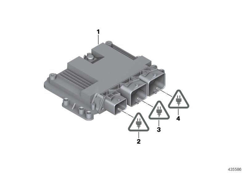 Базовый ЭБУ DME / MEV1722D для MINI R55N One N16 (схема запчастей)