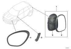 Пакет освещения MINI Black Line для BMW R61 Cooper N16 (схема запасных частей)