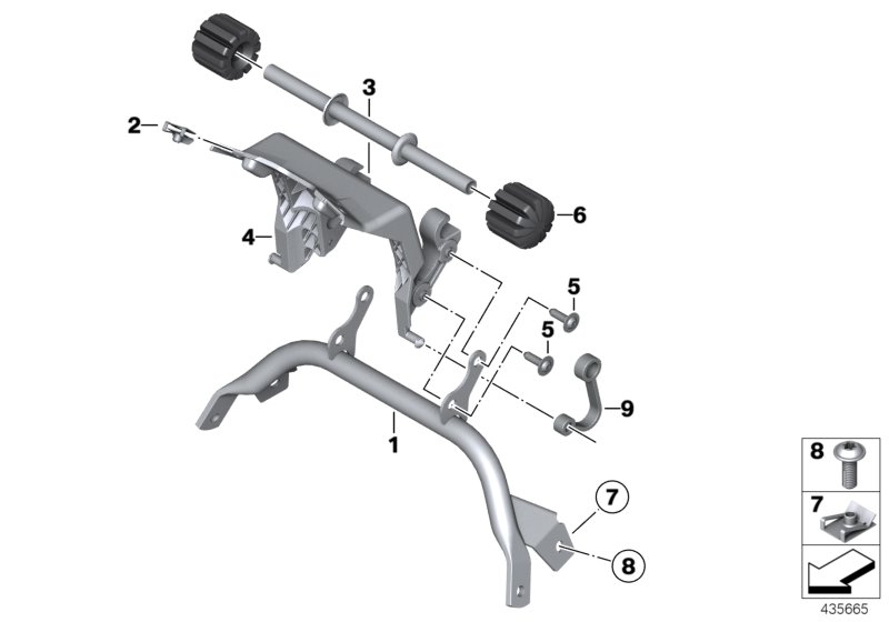 Сиденье Пд-механизм регул.сид.по высоте для BMW K26 R 1200 RT 10 (0430,0440) 0 (схема запчастей)