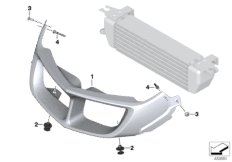 Воздуховод масляного радиатора для MOTO K26 R 1200 RT 10 (0430,0440) 0 (схема запасных частей)