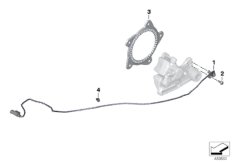 Датчик угловой скорости колеса Зд для BMW K73 F 800 R 15 (0B04, 0B14) 0 (схема запасных частей)