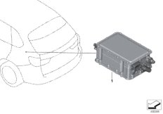 ЭБУ блока комфортной зарядки KLE для MINI F60 Cooper SE ALL4 B38X (схема запасных частей)