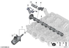 Эксц.вал мех.упр.газораспред,с/двигатель для BMW F22 220i B48 (схема запасных частей)