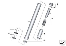 Вертикальная полая стойка для MOTO K73 F 800 R 15 (0B04, 0B14) 0 (схема запасных частей)