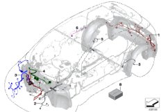 RepРем.провод модуля Life для BMW I01 i3 60Ah IB1 (схема запасных частей)
