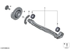 Балансир кривошипно-шатунного механизма для BMW F48N X1 18i B38C (схема запасных частей)