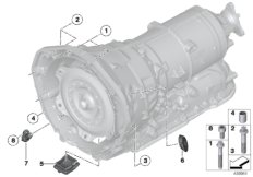 Крепление/дополнит.элементы КПП для BMW RR6 Dawn N74R (схема запасных частей)