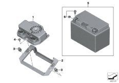Доосн. системой охранной сигнализации для BMW K47 S 1000 R 17 (0D52, 0D62) 0 (схема запасных частей)