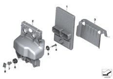 Zentrale Fahrgestellelektronik для BMW K70 F 700 GS (0B01, 0B11) 0 (схема запасных частей)